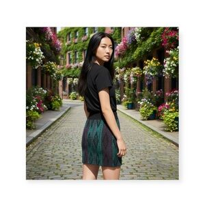 new LF Furst of a Kind ✶ Studded Sweater Skirt ✶ Amethyst + Emerald ✶ XXS XS S M